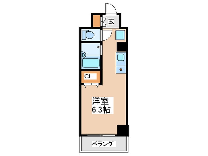 エルミタ－ジュ難波南Ⅴの物件間取画像