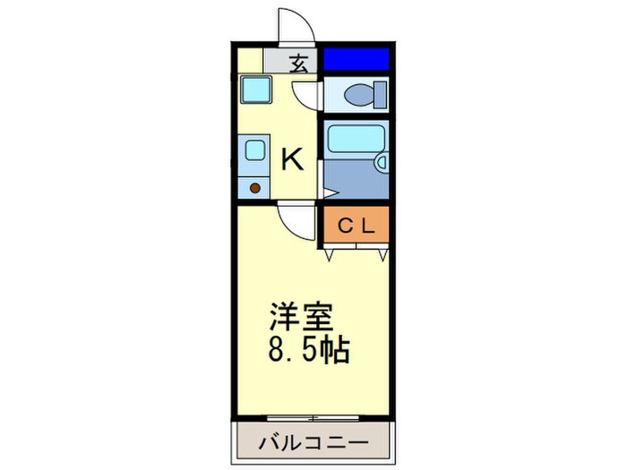 リバ－ス桐山の物件間取画像