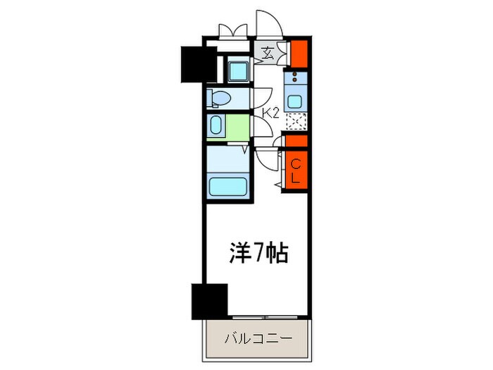 エスリード大手前(1103)の物件間取画像