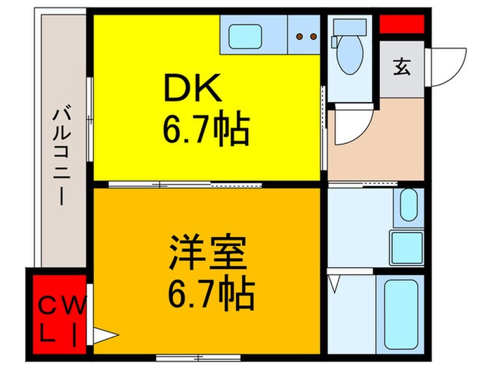 セラフィーメゾン郡元町の物件間取画像