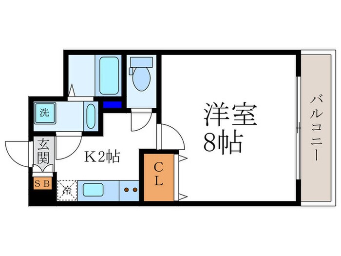 アドバンス京都アクィラ(406）の物件間取画像