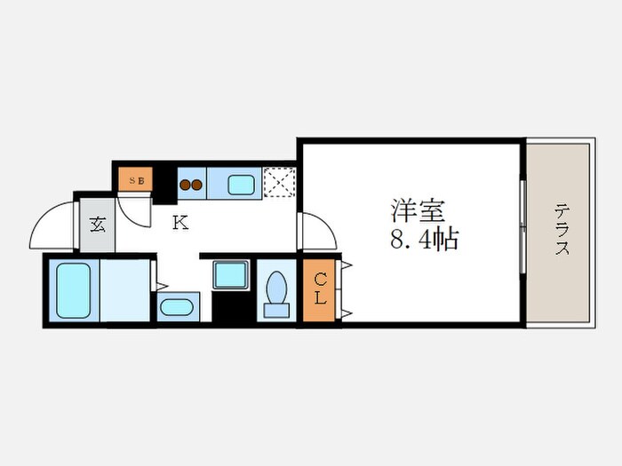 アムールグランデ嵐山の物件間取画像