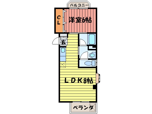 エスタシオン甲子の物件間取画像