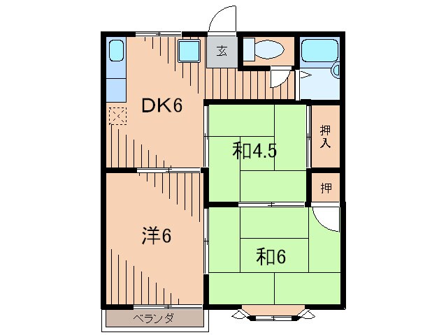 アーバンたわらⅡの物件間取画像