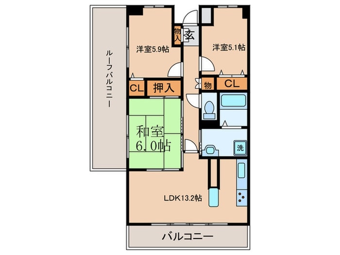 メゾンドルミエ－ルの物件間取画像