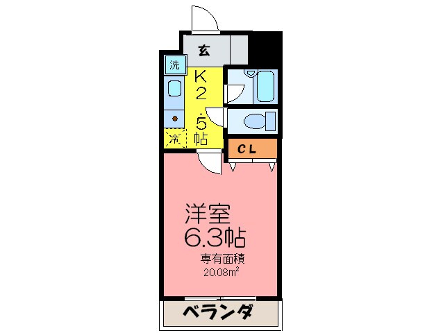 アストレア豊中清風荘の物件間取画像