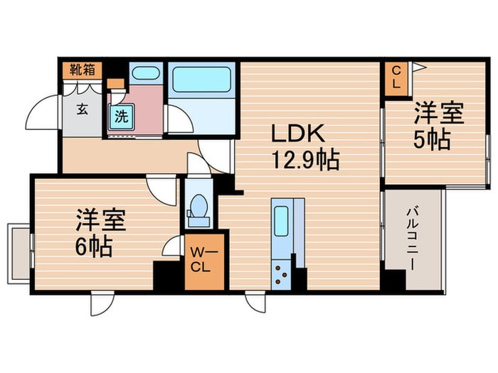 グランレブリー押小路高倉の物件間取画像