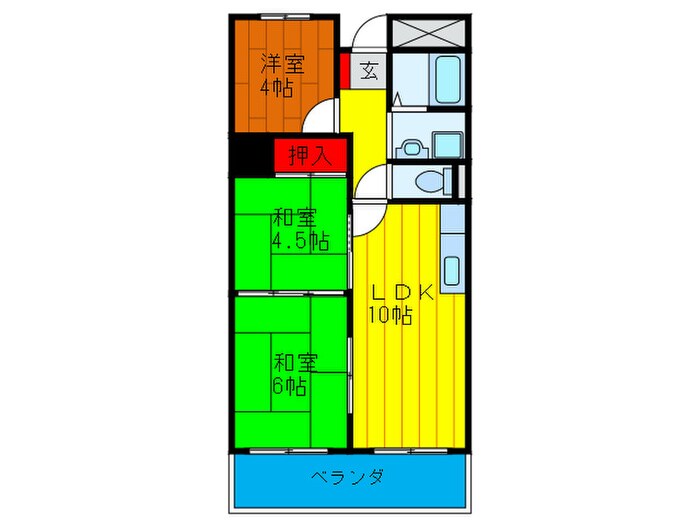 三福ビルの物件間取画像