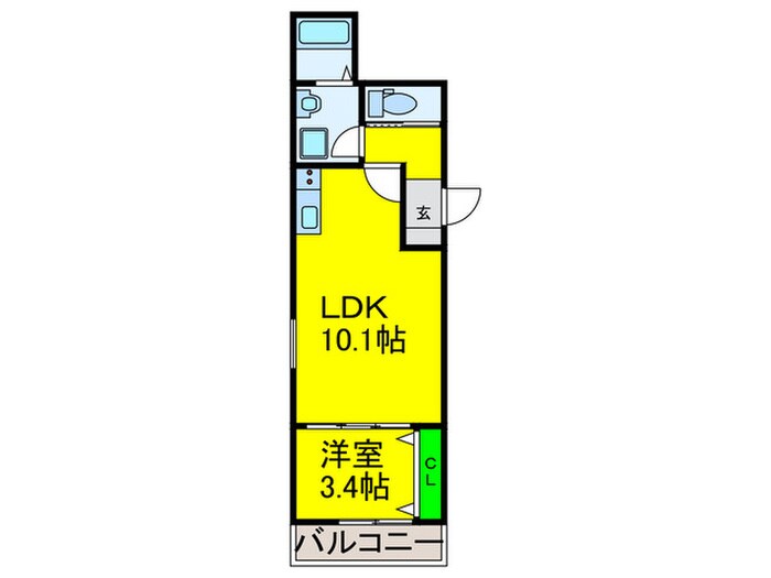 F+style浜寺石津町西3号館の物件間取画像