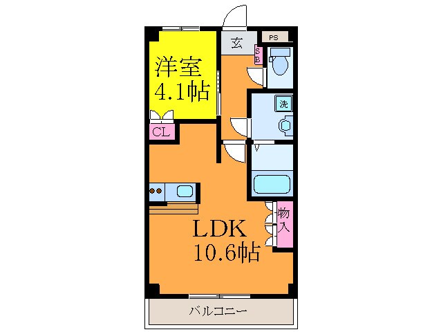 エトワ－ル新在家の物件間取画像