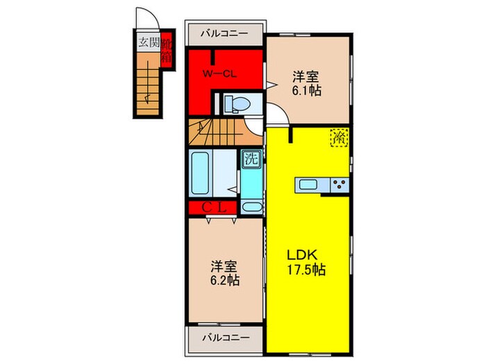 ラリュールの物件間取画像