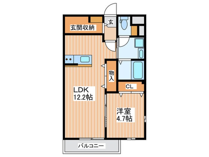 リバークロスの物件間取画像