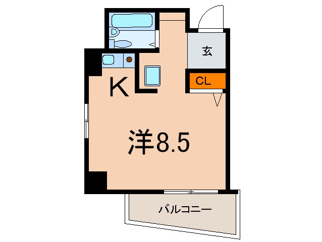 アルテハイム神戸県庁前の物件間取画像