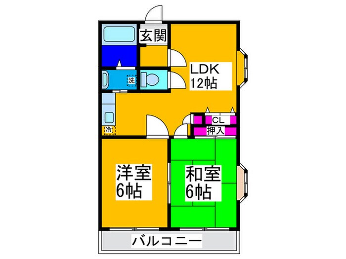 ラグジェレディＫ壱号館の物件間取画像