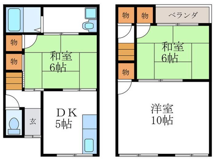 井ノ内下印田貸家の物件間取画像