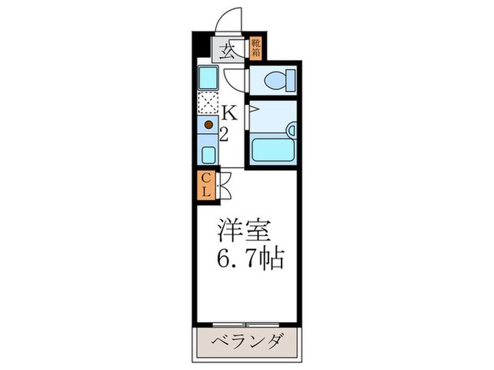 ＣＯＲＥ竹園の物件間取画像