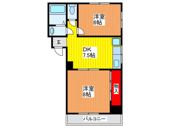 GM栄町の物件間取画像