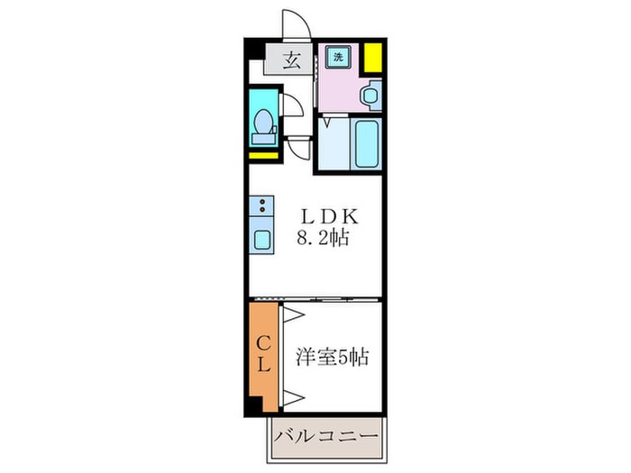 グランパシフィック東向日の物件間取画像