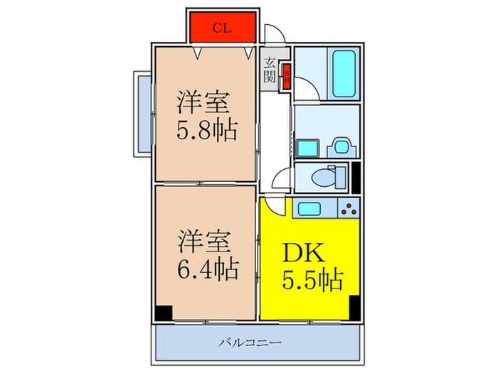 緑地ＪIＲＯ－２の物件間取画像