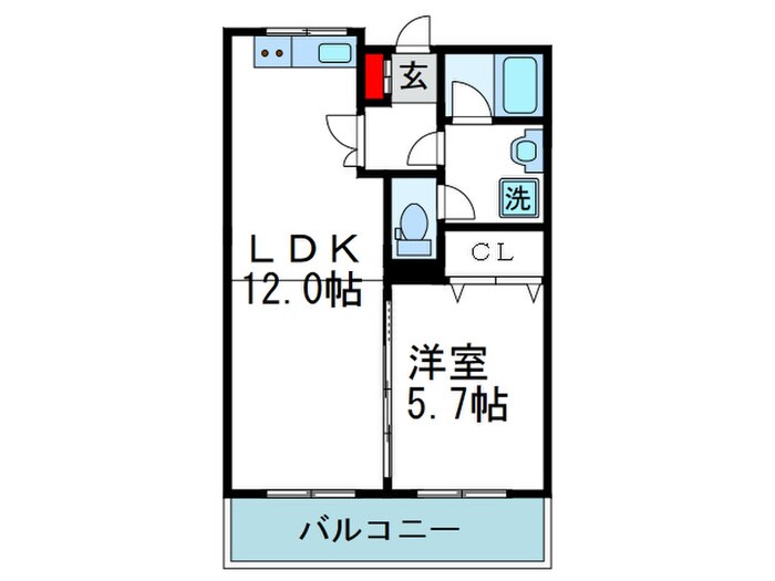 緑地ＪIＲＯ－２の物件間取画像