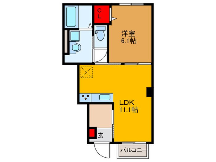 Ｖｉｖａｃｅ　Ａ棟の物件間取画像