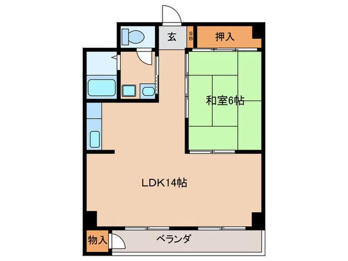 丸菱マンションの物件間取画像