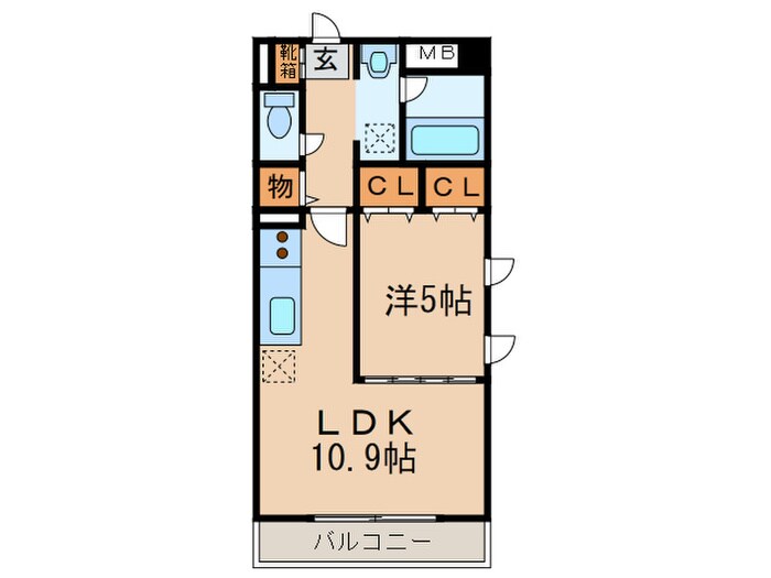 プランド－ル高社の物件間取画像