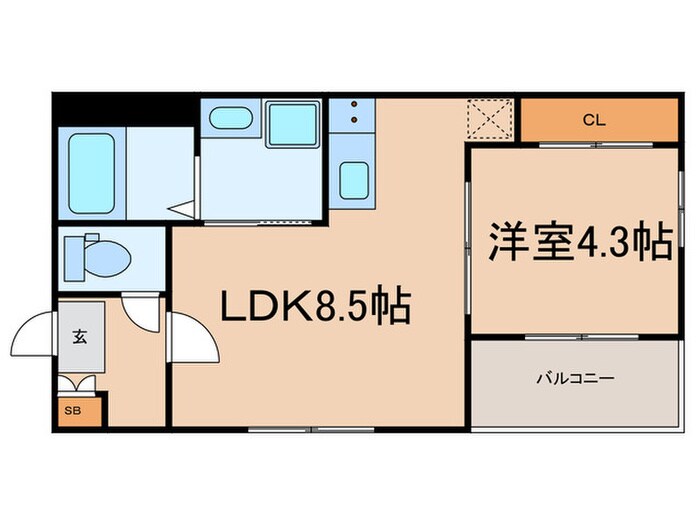 中村公園レジデンスの物件間取画像