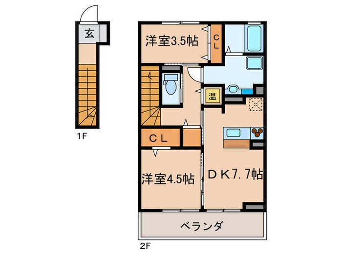 レジデンス星の物件間取画像