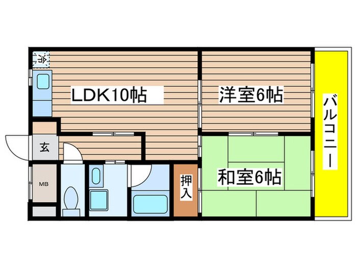 ルナシャトー白鳥の物件間取画像