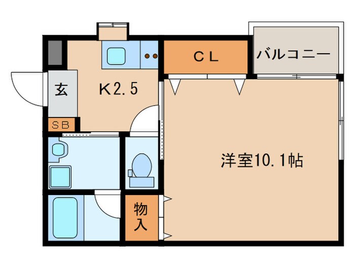 プロパティー城西の物件間取画像