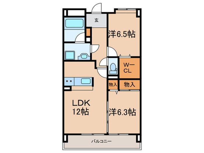 ベルコリーヌ浄水の物件間取画像