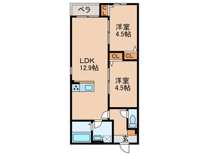 仮）CS名塚の物件間取画像