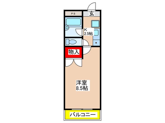 コーポノリクラ A棟の物件間取画像