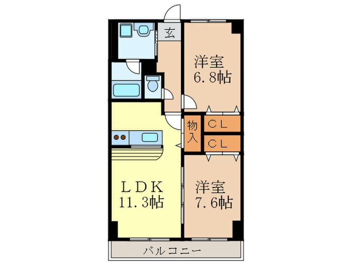 ラ・トゥール代官町の物件間取画像