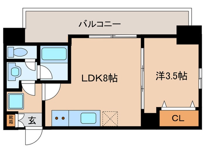 ルネフラッツ名駅西の物件間取画像