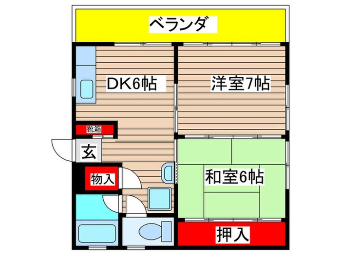 メゾン紅梅の物件間取画像