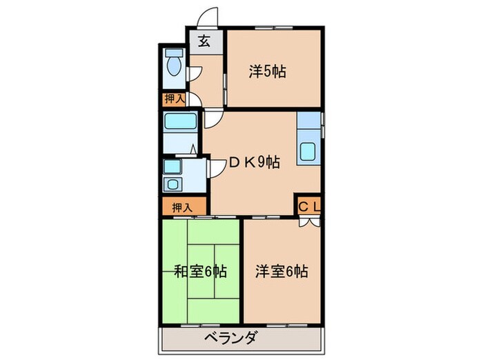 マノワールナガセの物件間取画像