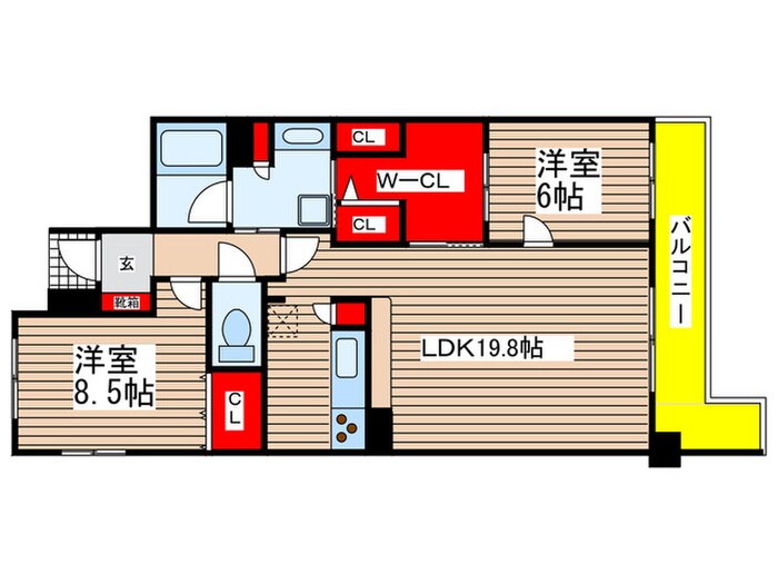 アイユ－八事の物件間取画像