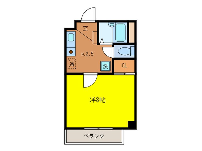 コンフォ－ル港楽の物件間取画像