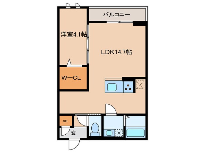 セントラルガーデン名駅東の物件間取画像