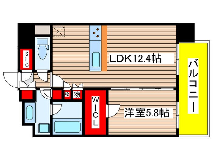 ザ・パークハビオ新栄の物件間取画像