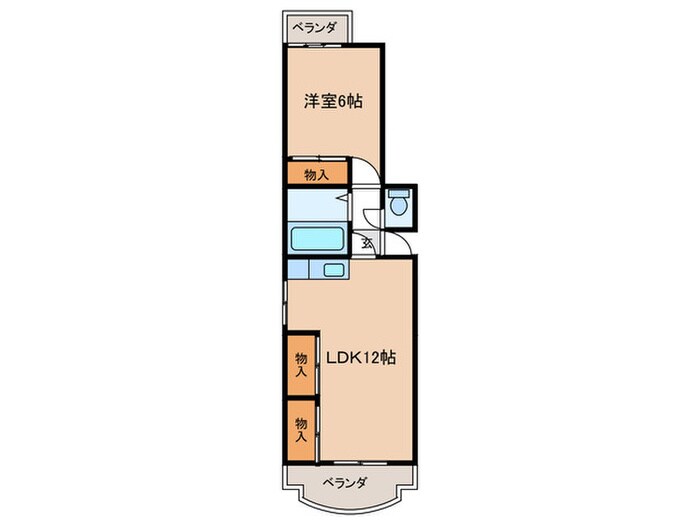 サンハイツ中駒の物件間取画像