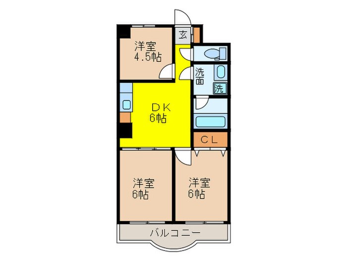 ファンシービル岩間の物件間取画像