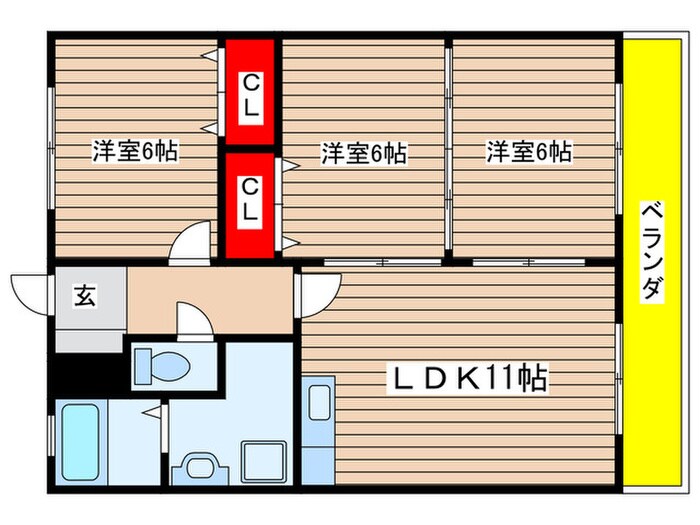 シンシア２の物件間取画像