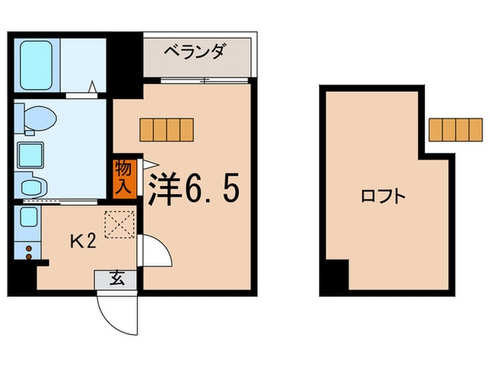 クレスト新富の物件間取画像