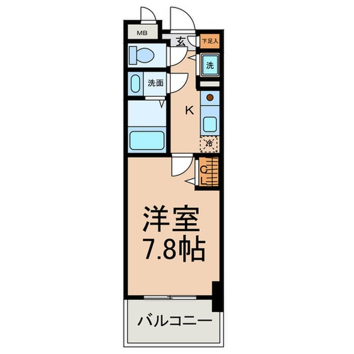 秀明館の物件間取画像