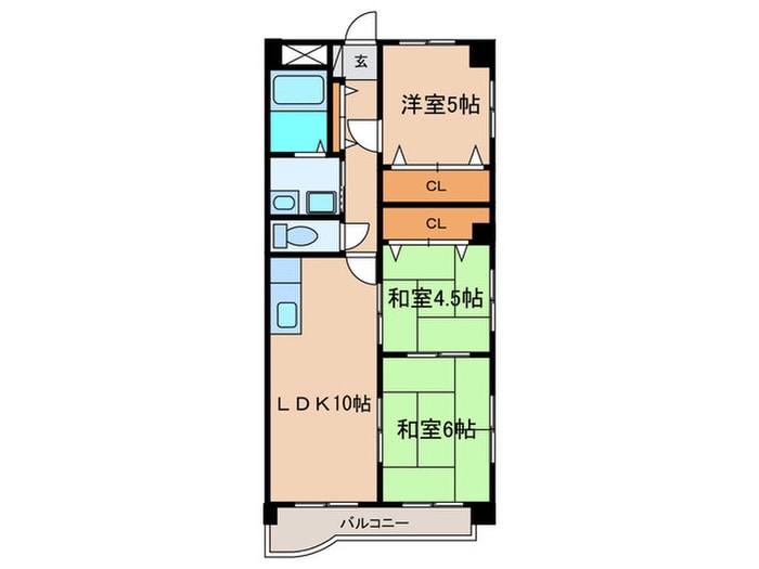 メゾンド･Ｓ・Ｋ・２マンションの物件間取画像