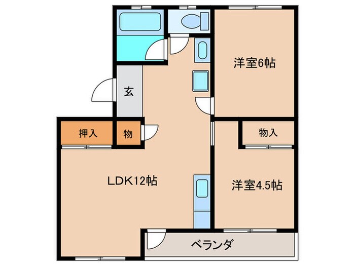 ハイツ古城の物件間取画像