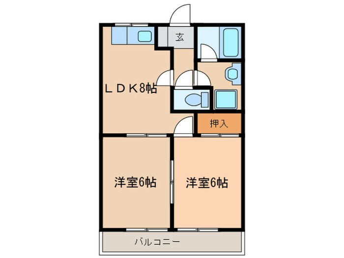 サニ－加島の物件間取画像